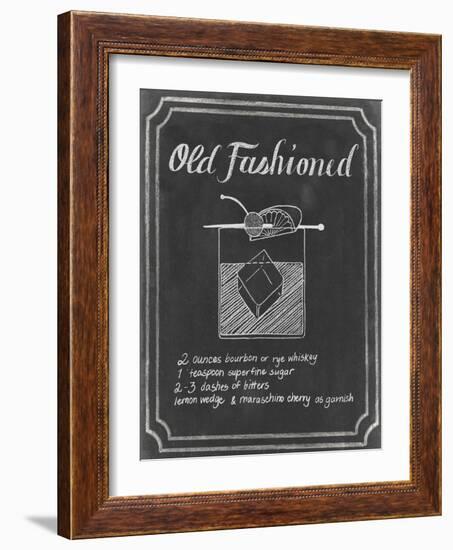 Chalkboard Cocktails I-Grace Popp-Framed Art Print