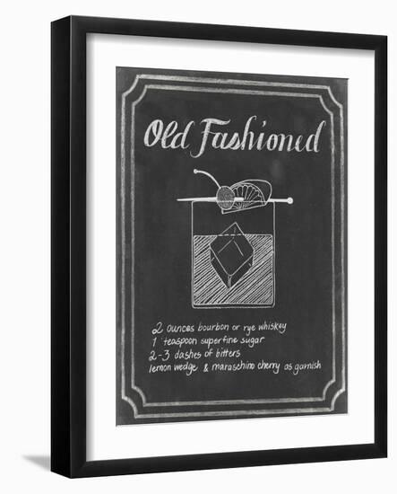 Chalkboard Cocktails I-Grace Popp-Framed Art Print