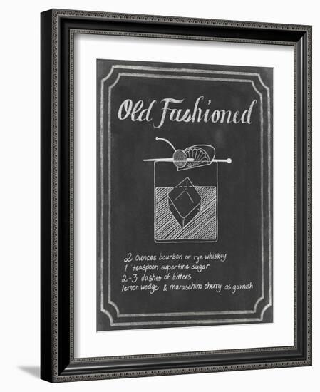 Chalkboard Cocktails I-Grace Popp-Framed Art Print