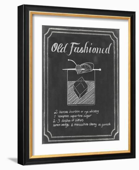 Chalkboard Cocktails I-Grace Popp-Framed Art Print