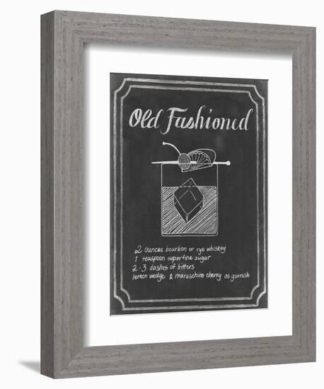 Chalkboard Cocktails I-Grace Popp-Framed Premium Giclee Print