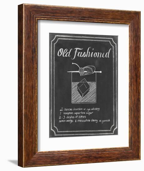 Chalkboard Cocktails I-Grace Popp-Framed Art Print