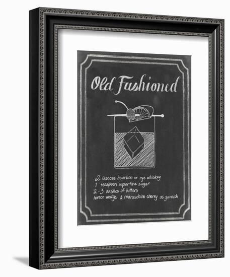 Chalkboard Cocktails I-Grace Popp-Framed Art Print