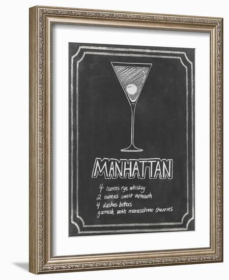 Chalkboard Cocktails II-Grace Popp-Framed Art Print