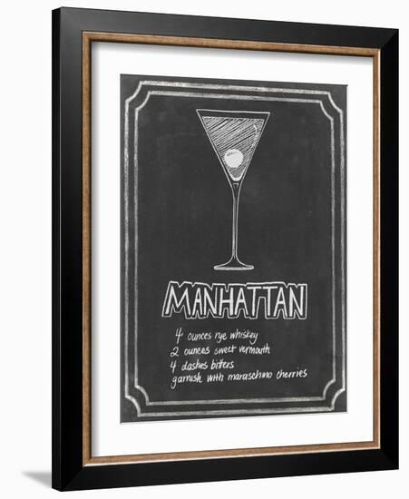 Chalkboard Cocktails II-Grace Popp-Framed Art Print