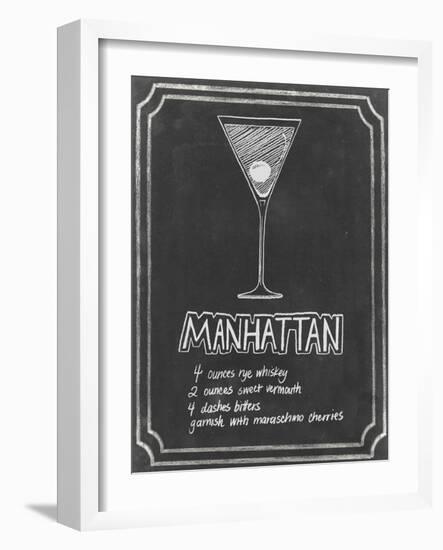 Chalkboard Cocktails II-Grace Popp-Framed Art Print