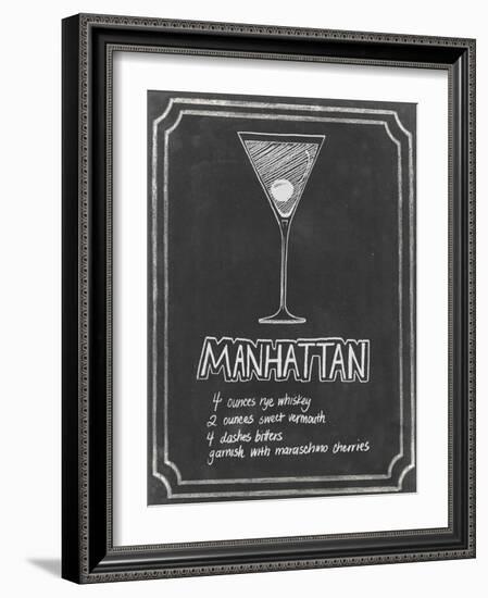 Chalkboard Cocktails II-Grace Popp-Framed Art Print