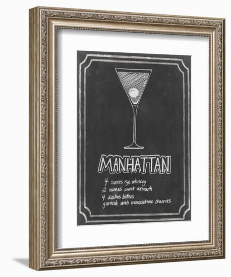 Chalkboard Cocktails II-Grace Popp-Framed Art Print