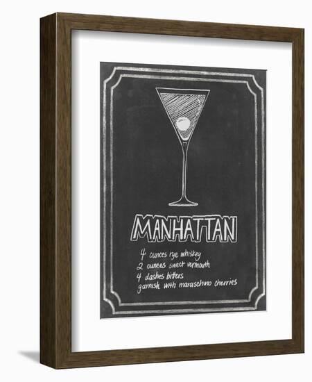 Chalkboard Cocktails II-Grace Popp-Framed Art Print