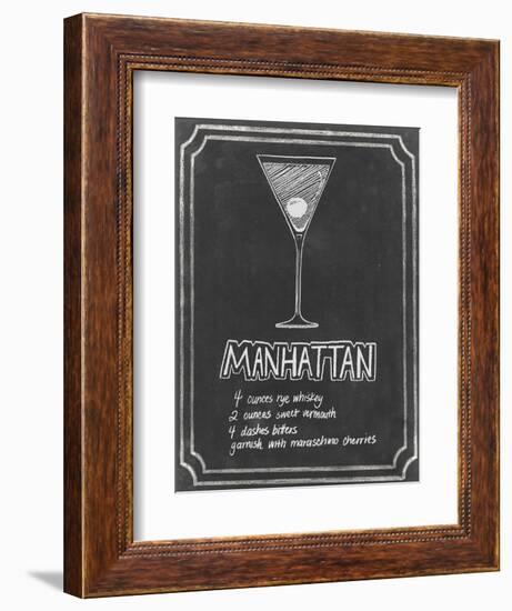 Chalkboard Cocktails II-Grace Popp-Framed Art Print