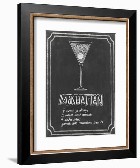 Chalkboard Cocktails II-Grace Popp-Framed Art Print