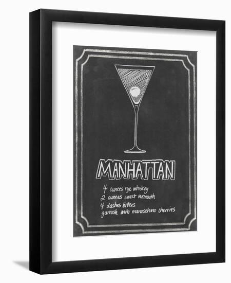 Chalkboard Cocktails II-Grace Popp-Framed Art Print