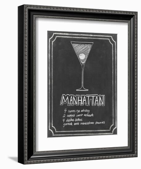 Chalkboard Cocktails II-Grace Popp-Framed Art Print