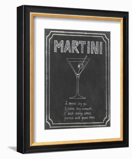 Chalkboard Cocktails III-Grace Popp-Framed Premium Giclee Print