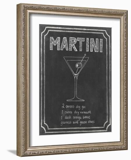 Chalkboard Cocktails III-Grace Popp-Framed Art Print