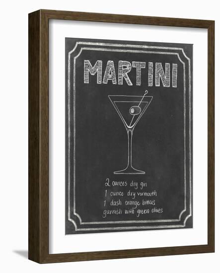 Chalkboard Cocktails III-Grace Popp-Framed Art Print