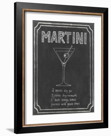 Chalkboard Cocktails III-Grace Popp-Framed Art Print