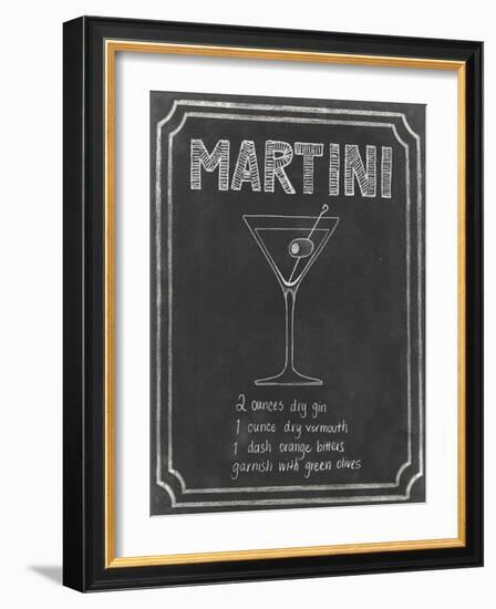 Chalkboard Cocktails III-Grace Popp-Framed Art Print