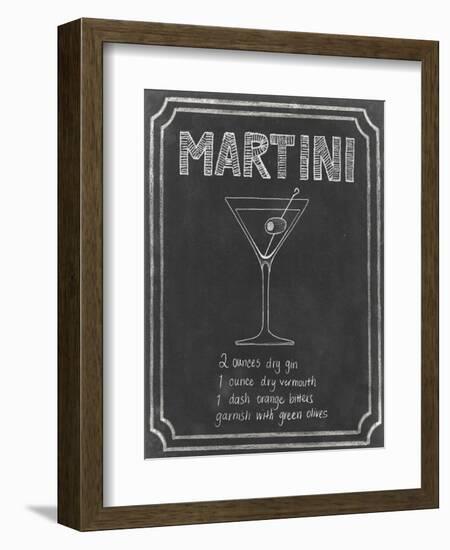 Chalkboard Cocktails III-Grace Popp-Framed Art Print