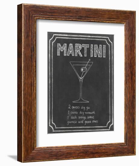 Chalkboard Cocktails III-Grace Popp-Framed Art Print