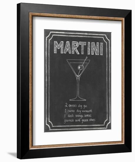 Chalkboard Cocktails III-Grace Popp-Framed Art Print