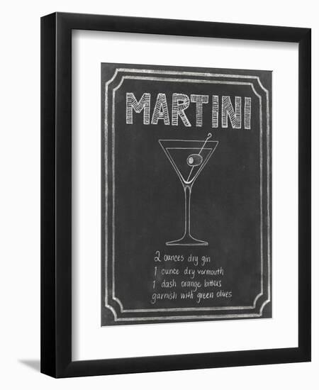 Chalkboard Cocktails III-Grace Popp-Framed Art Print