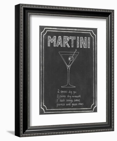 Chalkboard Cocktails III-Grace Popp-Framed Art Print