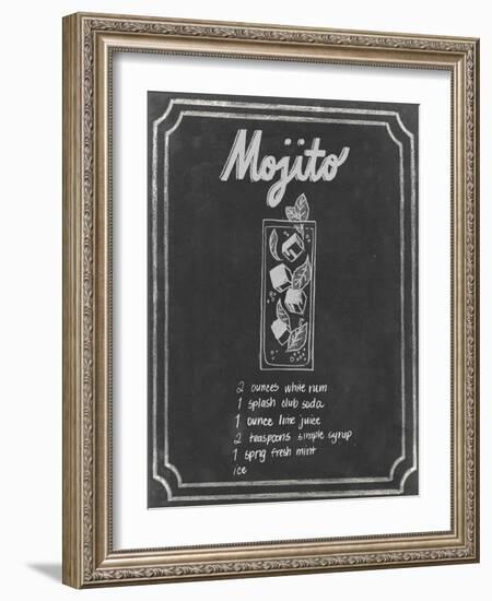 Chalkboard Cocktails V-Grace Popp-Framed Art Print