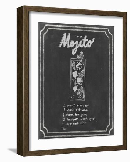 Chalkboard Cocktails V-Grace Popp-Framed Art Print