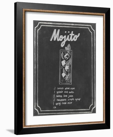 Chalkboard Cocktails V-Grace Popp-Framed Art Print