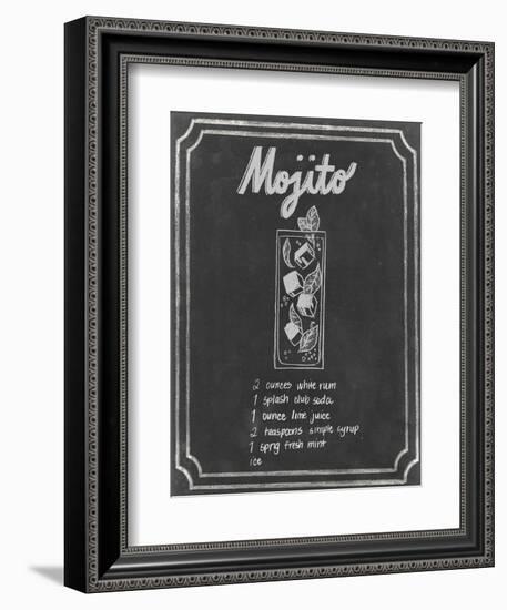 Chalkboard Cocktails V-Grace Popp-Framed Art Print