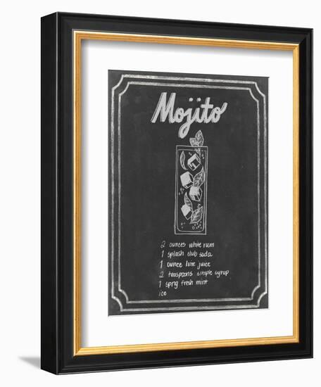 Chalkboard Cocktails V-Grace Popp-Framed Art Print