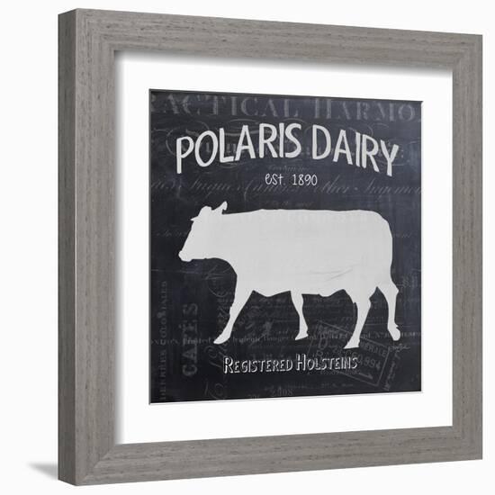 Chalkboard Cow-Stimson, Diane Stimson-Framed Art Print