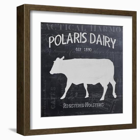 Chalkboard Cow-Stimson, Diane Stimson-Framed Art Print