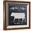 Chalkboard Cow-Stimson, Diane Stimson-Framed Art Print