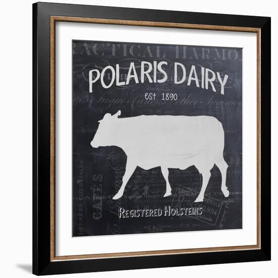 Chalkboard Cow-Stimson, Diane Stimson-Framed Art Print