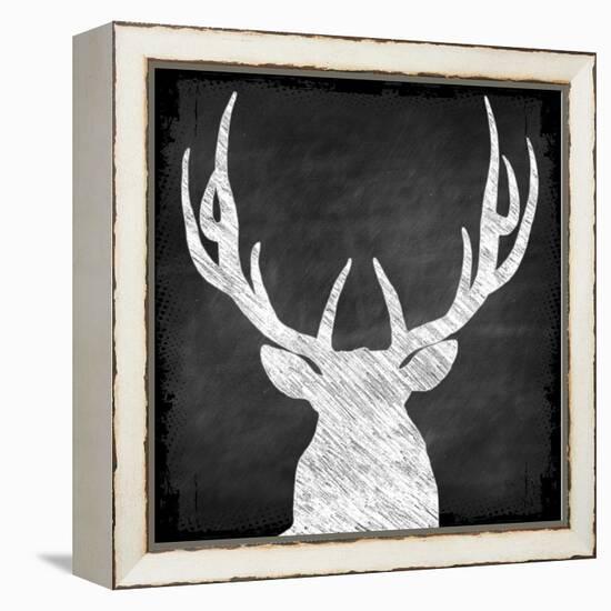 Chalkboard Elk-null-Framed Premier Image Canvas