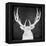 Chalkboard Elk-null-Framed Premier Image Canvas