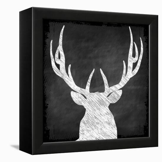 Chalkboard Elk-null-Framed Premier Image Canvas