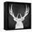 Chalkboard Elk-null-Framed Premier Image Canvas