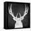 Chalkboard Elk-null-Framed Premier Image Canvas