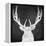 Chalkboard Elk-null-Framed Premier Image Canvas