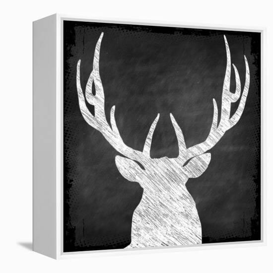 Chalkboard Elk-null-Framed Premier Image Canvas