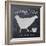 Chalkboard Hen-Stimson, Diane Stimson-Framed Art Print