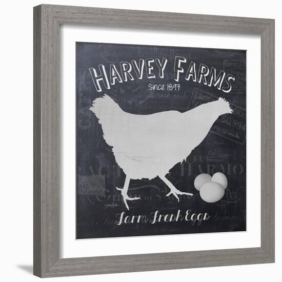 Chalkboard Hen-Stimson, Diane Stimson-Framed Art Print