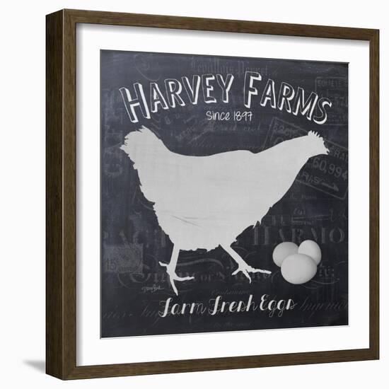 Chalkboard Hen-Stimson, Diane Stimson-Framed Art Print