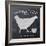 Chalkboard Hen-Stimson, Diane Stimson-Framed Art Print