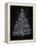 Chalkboard Holiday Trees II-Mary Urban-Framed Stretched Canvas