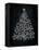 Chalkboard Holiday Trees II-Mary Urban-Framed Stretched Canvas