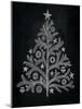 Chalkboard Holiday Trees II-Mary Urban-Mounted Art Print